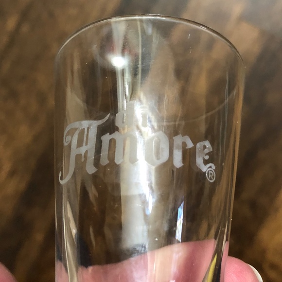 Set of two 2.5 - 3 ounce cordial liqueur glasses di Amore handblown shot glasses - Picture 7 of 8